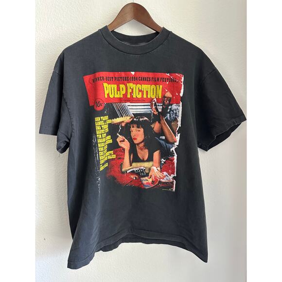 Pulp Fiction 1994 Vintage Reprint T-shirt Oneita Tag Single Stitch - Picture 1 of 7